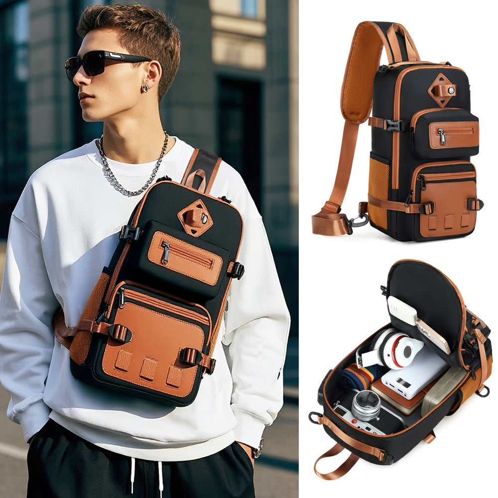Anti-Theft Sling Bag – USB Charging Port, 90° Full-Open Main Compartment, Water-Resistant | Travel & Daily Carry