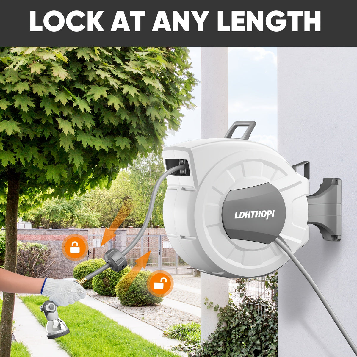 Retractable Garden Hose Reel
