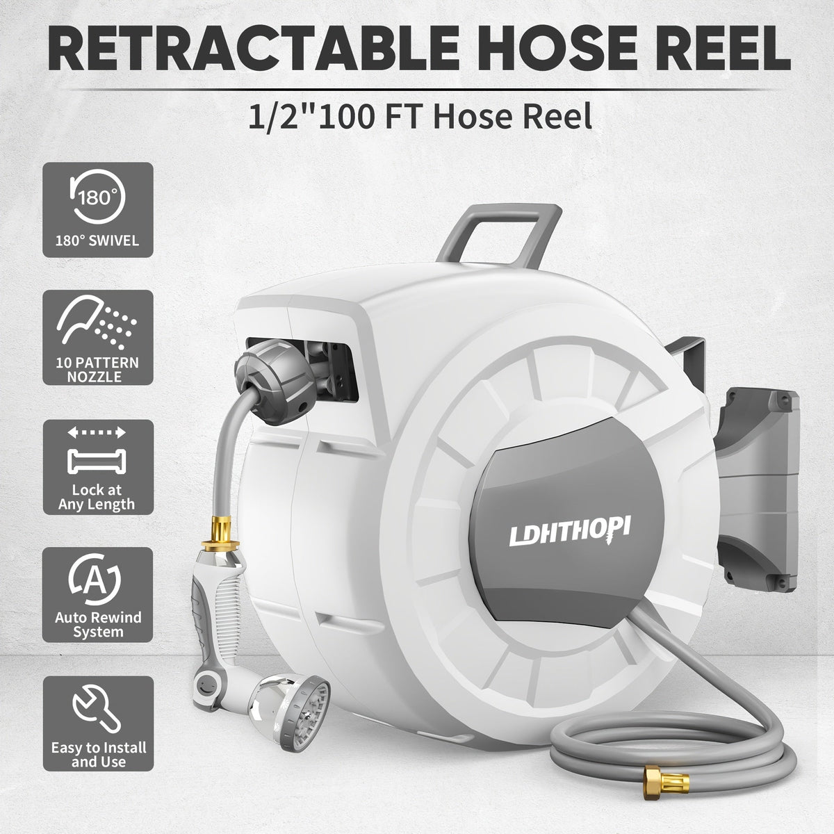 Retractable Garden Hose Reel