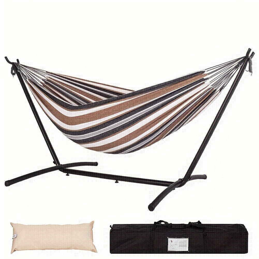 Heavy-Duty Double Hammock with Stand