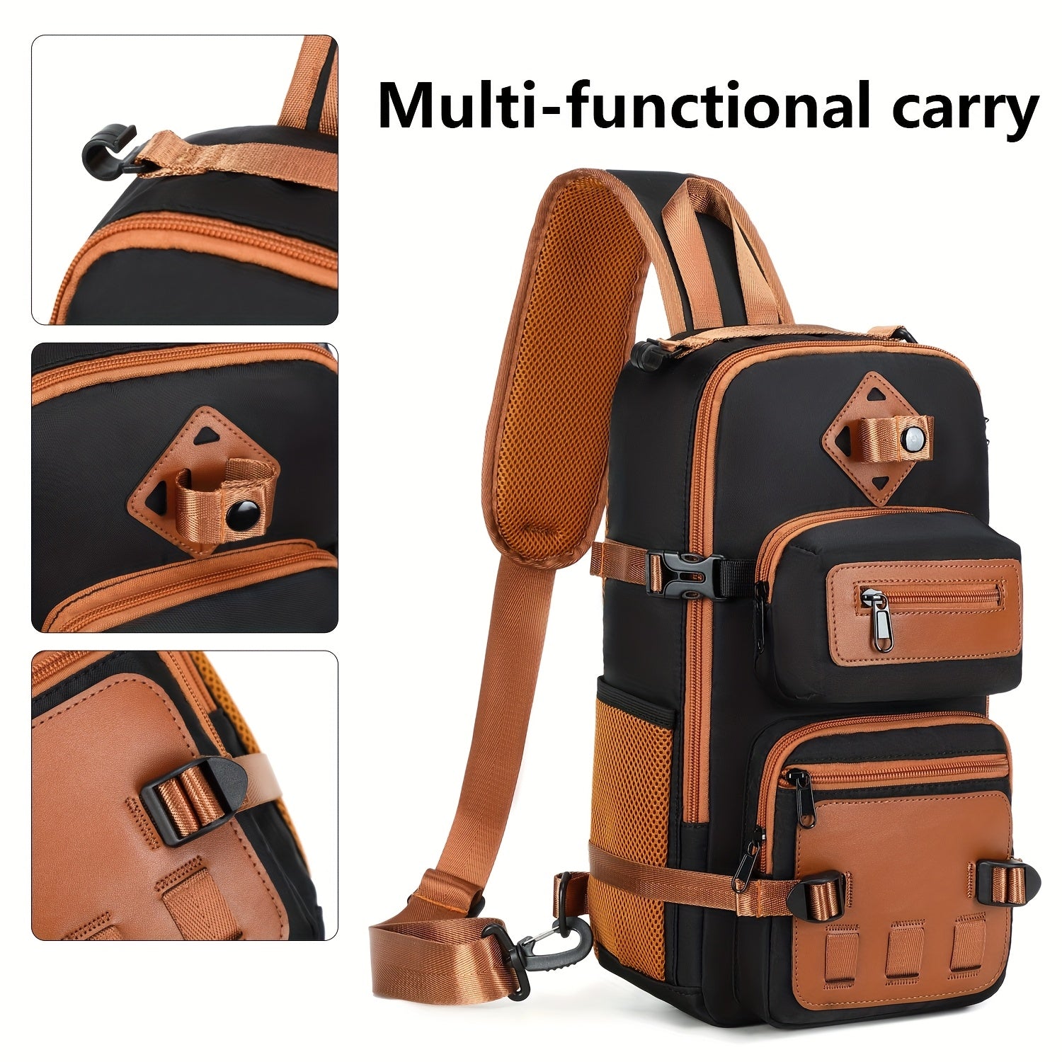 Anti-Theft Sling Bag – USB Charging Port, 90° Full-Open Main Compartment, Water-Resistant | Travel & Daily Carry