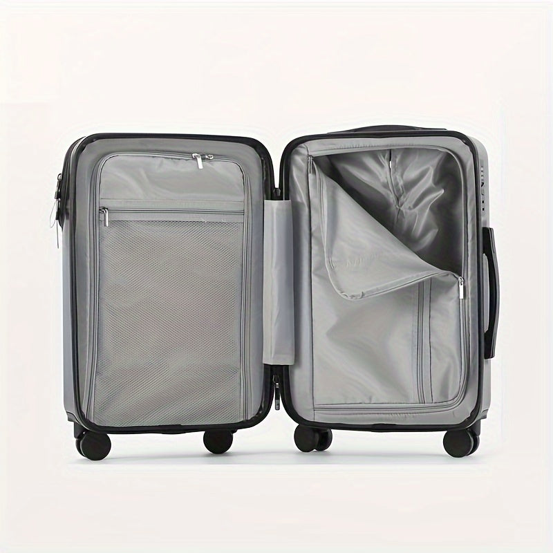 Hard Shell Carry-On Suitcase with Front Laptop Pocket, USB Port & TSA Lock – 20" 22" 24" 26"