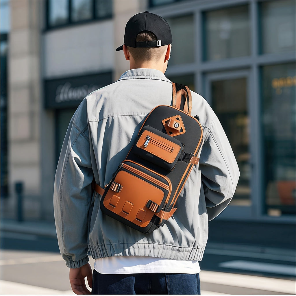 Anti-Theft Sling Bag – USB Charging Port, 90° Full-Open Main Compartment, Water-Resistant | Travel & Daily Carry