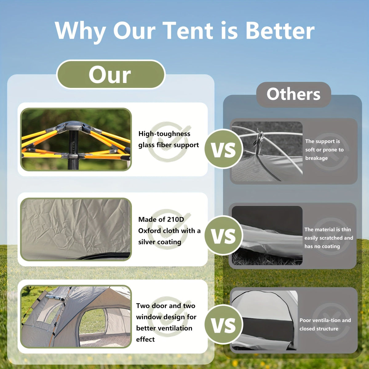 Instant Pop-Up Camping Tent