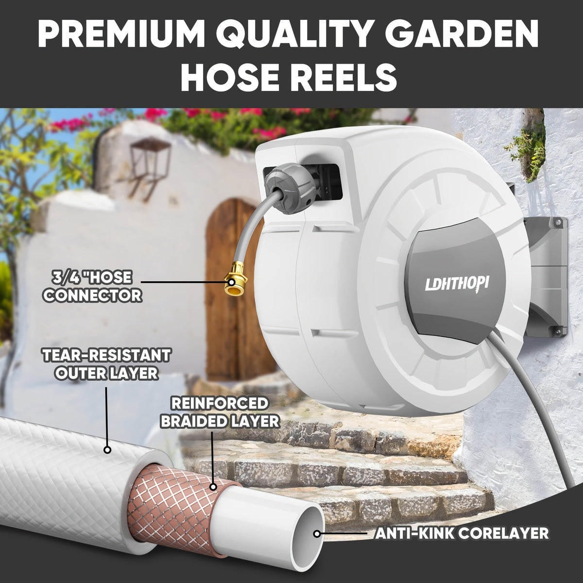 Retractable Garden Hose Reel