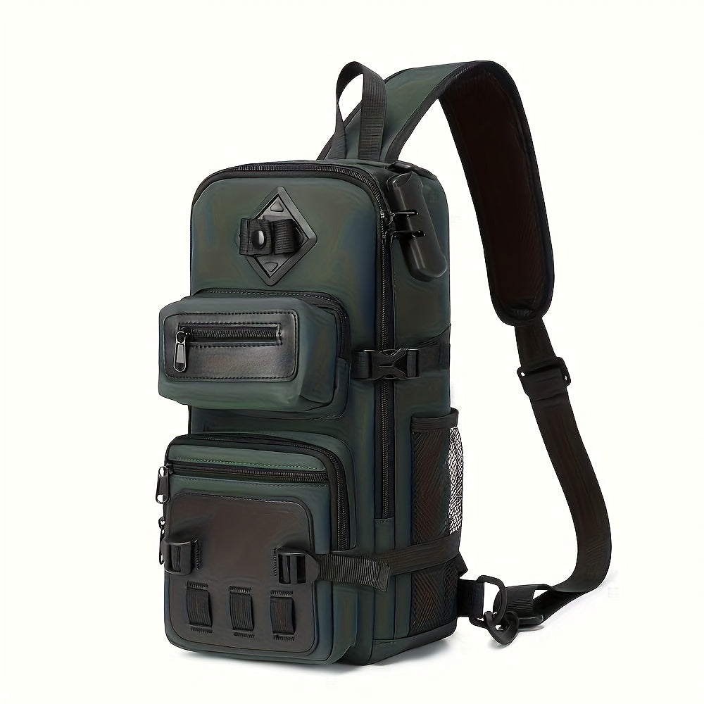 Anti-Theft Sling Bag – USB Charging Port, 90° Full-Open Main Compartment, Water-Resistant | Travel & Daily Carry