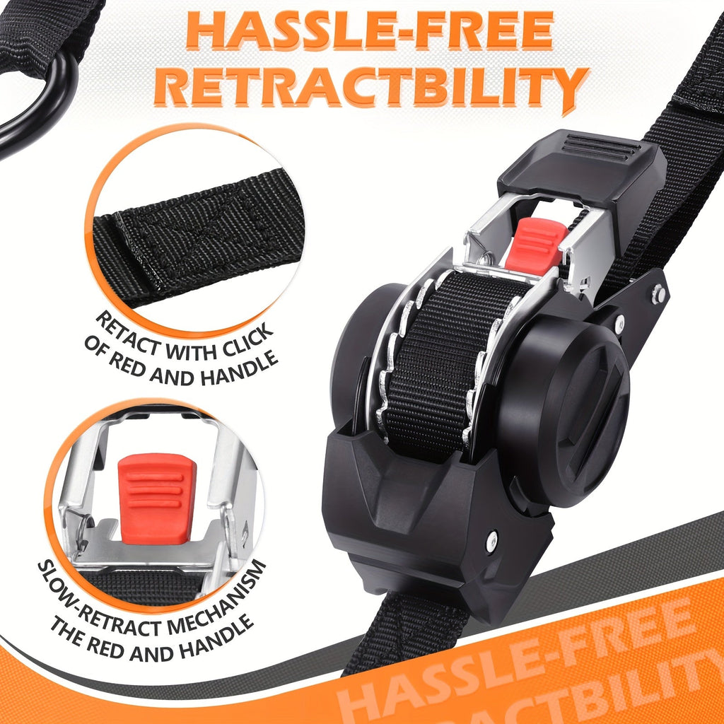 Retractable Ratchet Tie Down Straps