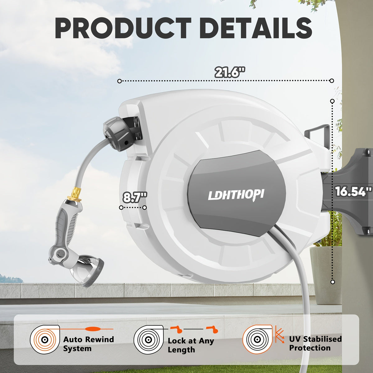 Retractable Garden Hose Reel
