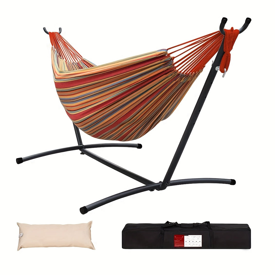 Heavy-Duty Double Hammock with Stand