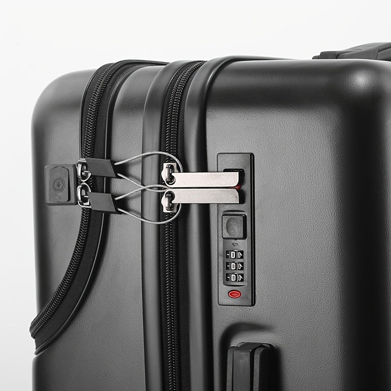Hard Shell Carry-On Suitcase with Front Laptop Pocket, USB Port & TSA Lock – 20" 22" 24" 26"