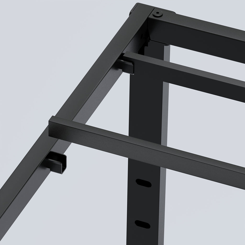 Heavy-Duty Metal Platform Bed Frame – No Box Spring Needed, Under-Bed Storage, Multiple Heights