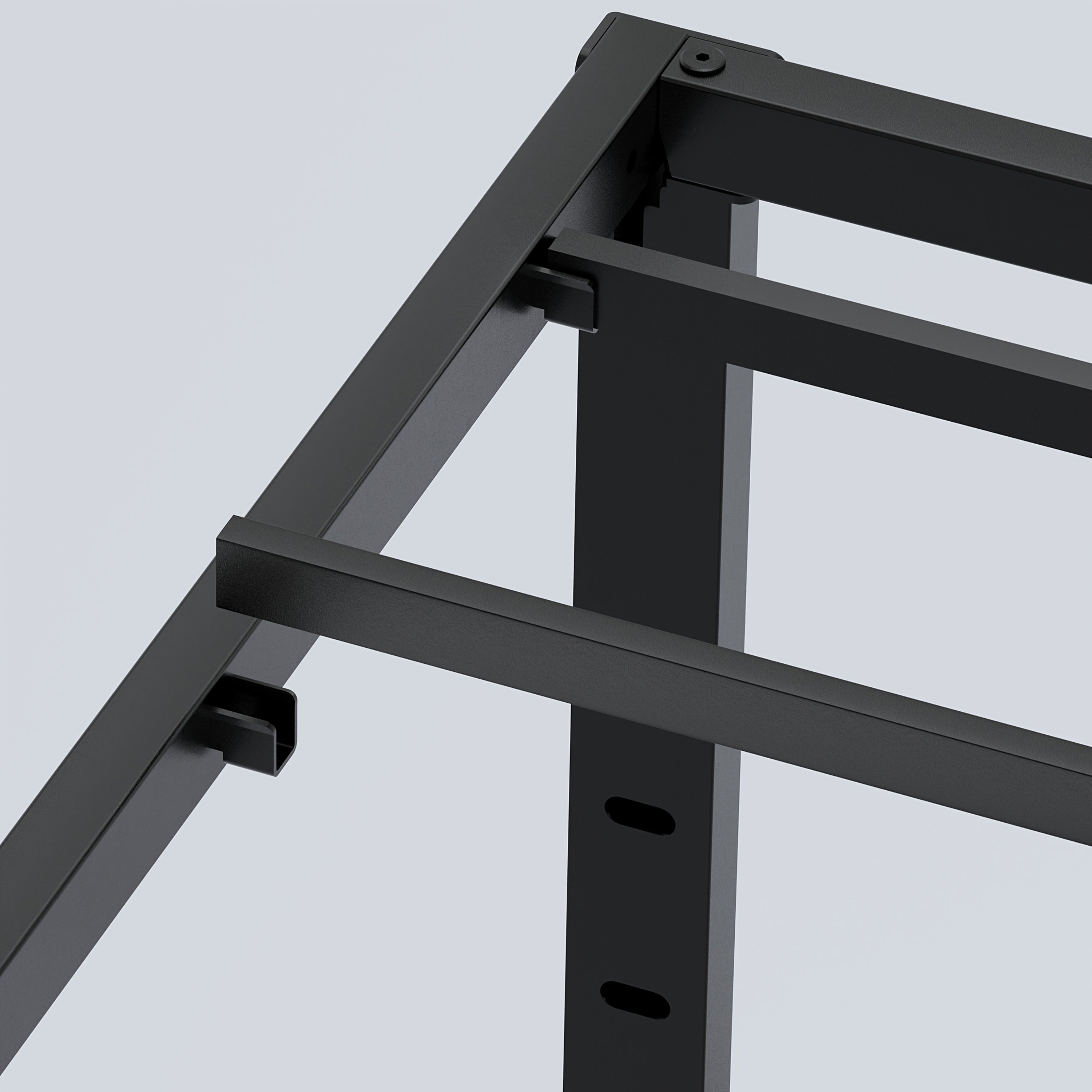 Heavy-Duty Metal Platform Bed Frame – No Box Spring Needed, Under-Bed Storage, Multiple Heights