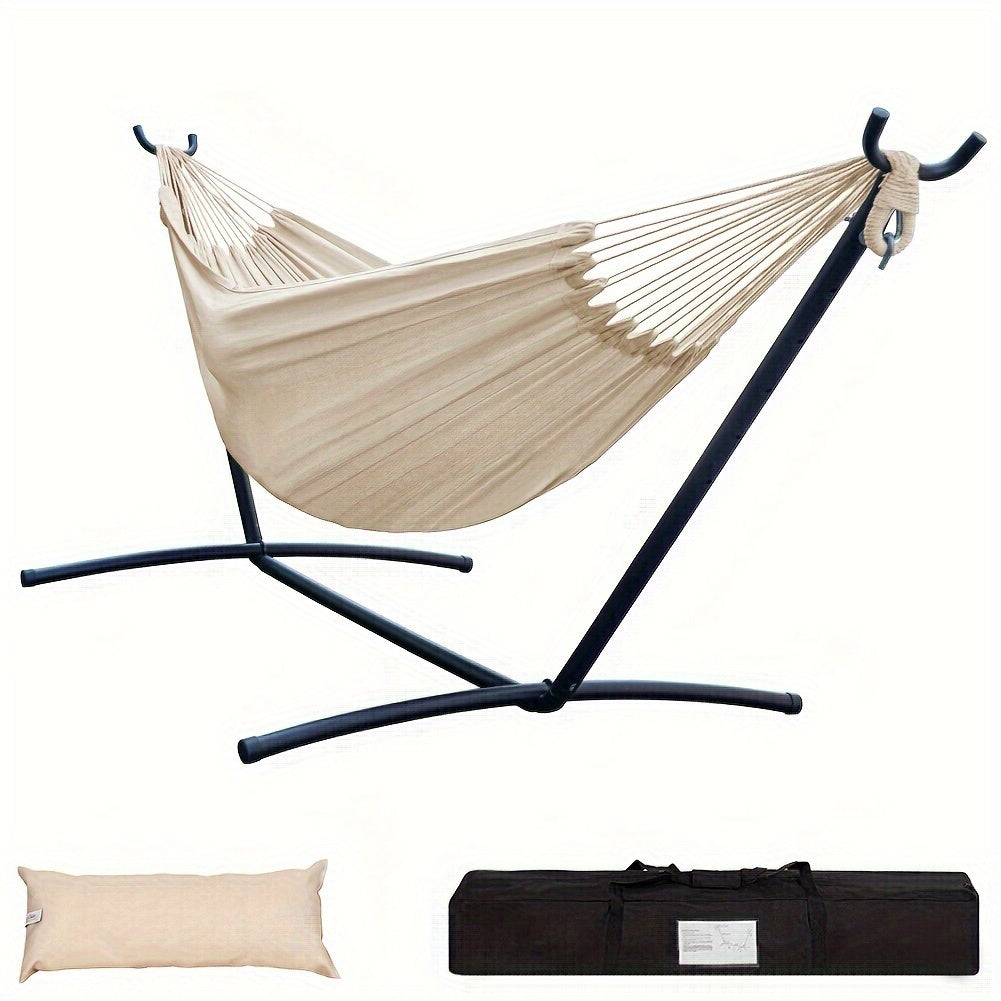 Heavy-Duty Double Hammock with Stand