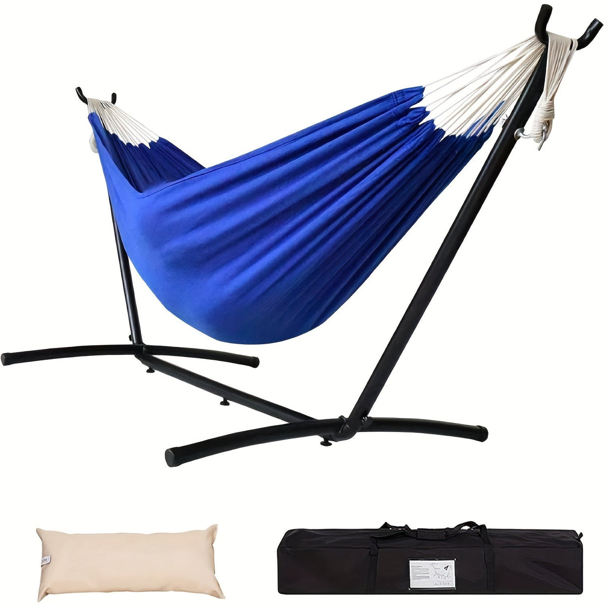 Heavy-Duty Double Hammock with Stand