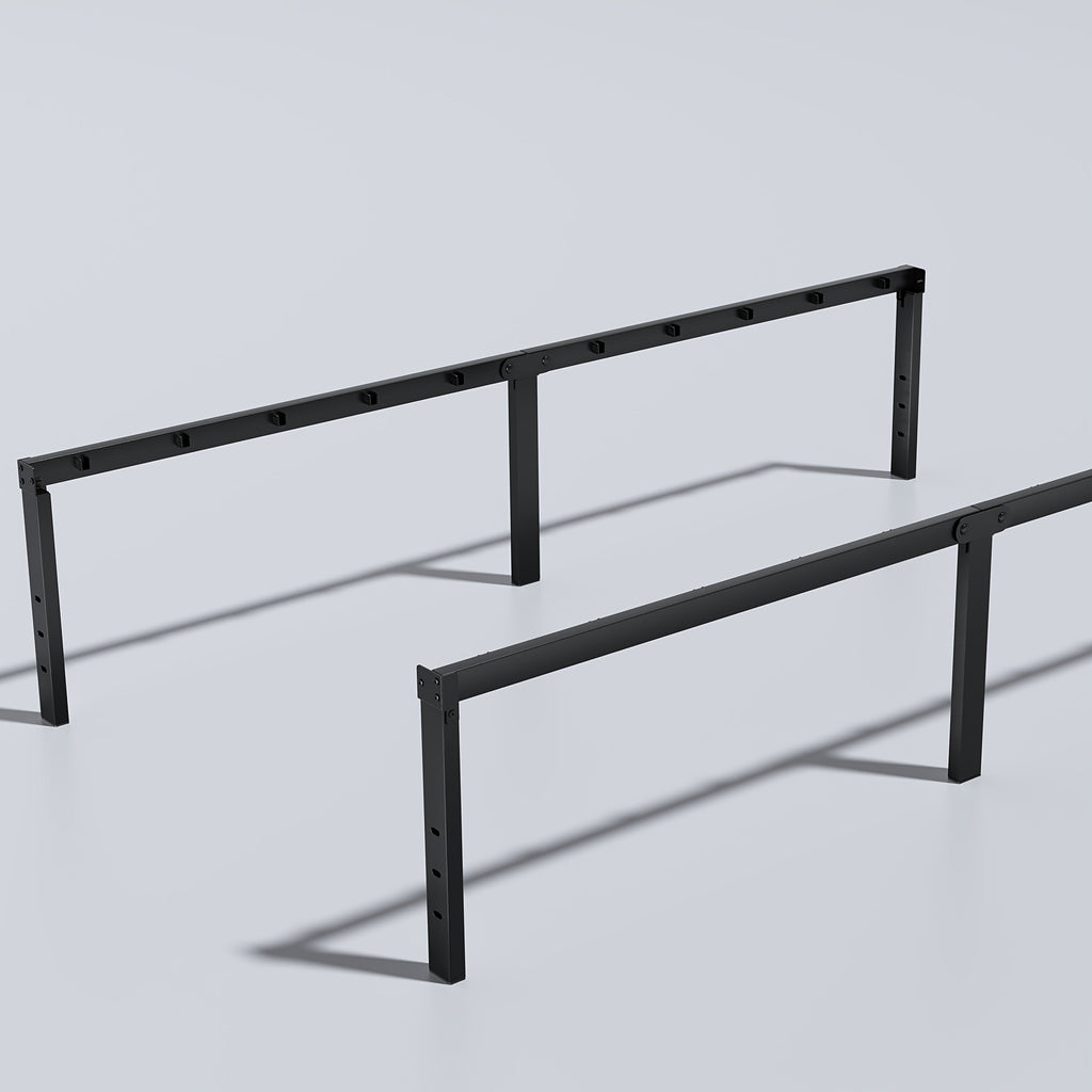 Heavy-Duty Metal Platform Bed Frame – No Box Spring Needed, Under-Bed Storage, Multiple Heights