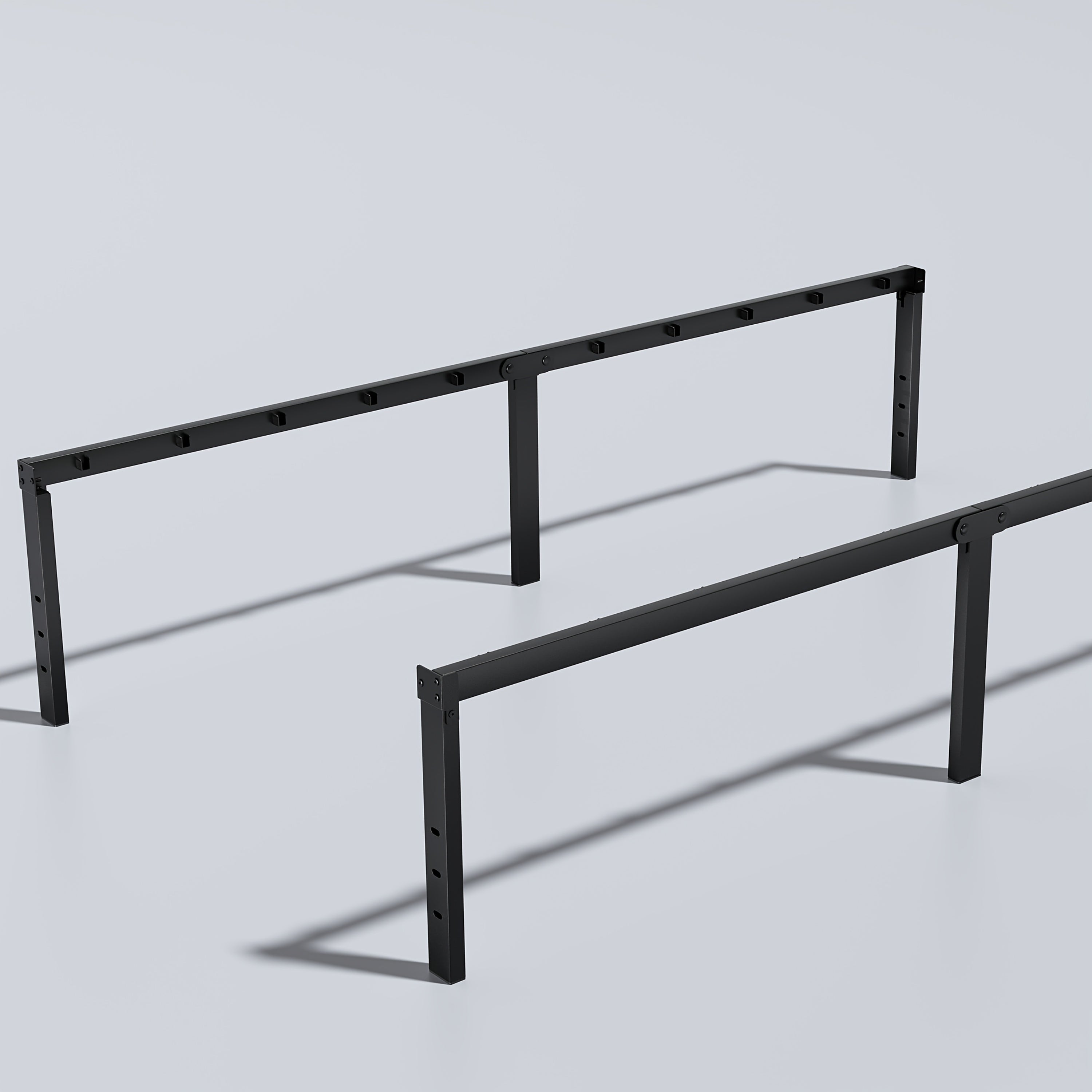 Heavy-Duty Metal Platform Bed Frame – No Box Spring Needed, Under-Bed Storage, Multiple Heights