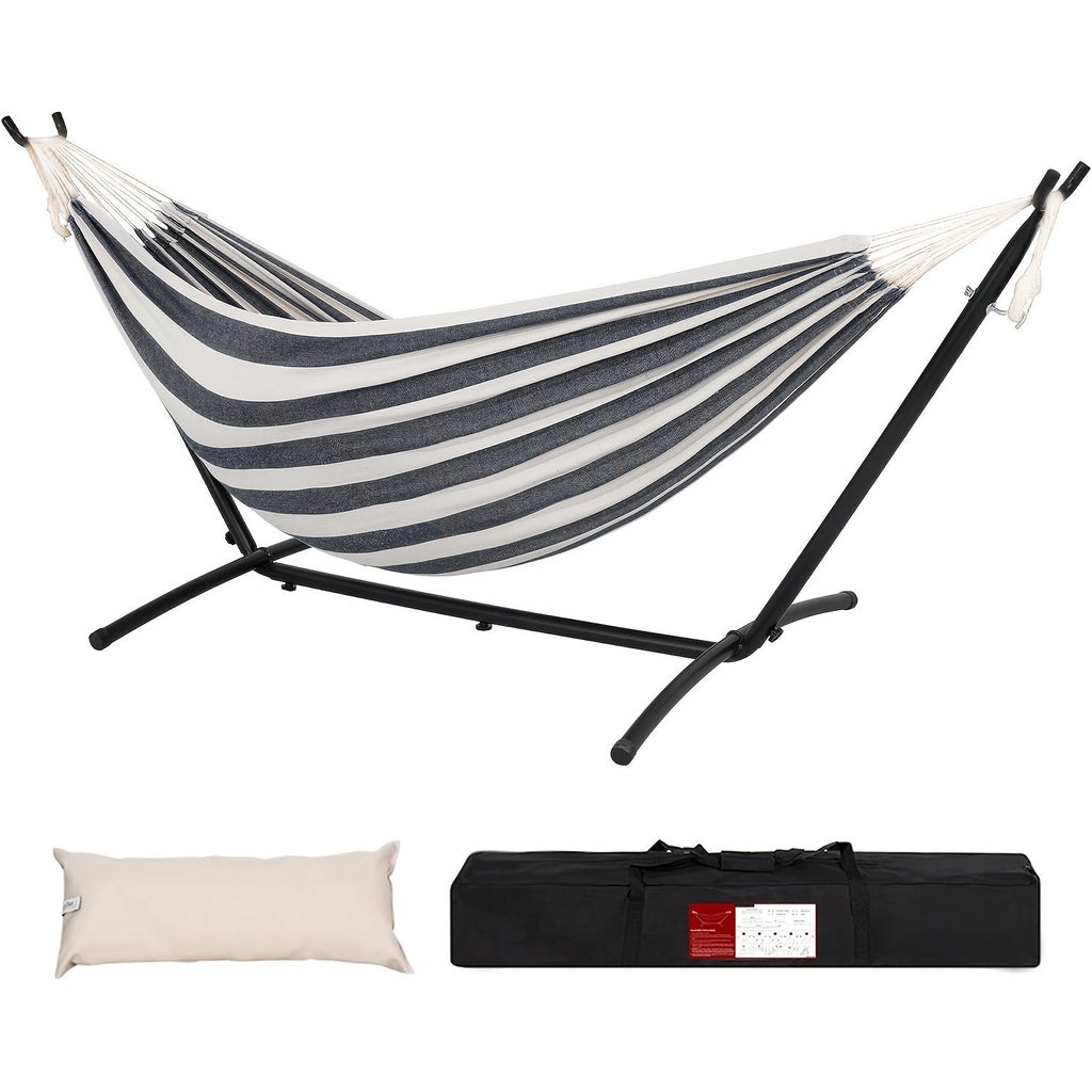 Heavy-Duty Double Hammock with Stand