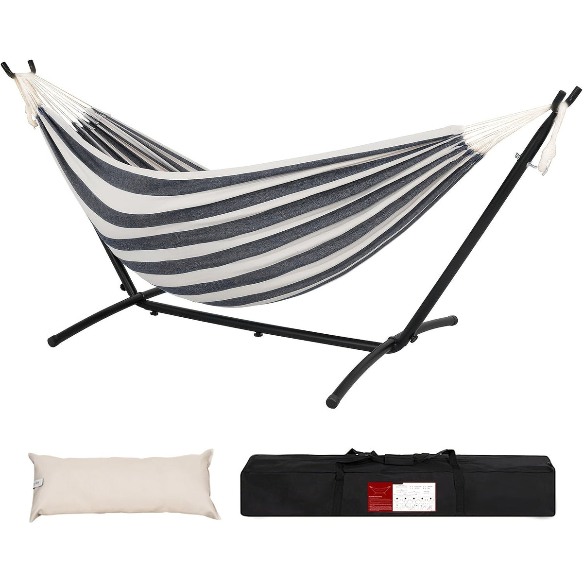 Heavy-Duty Double Hammock with Stand