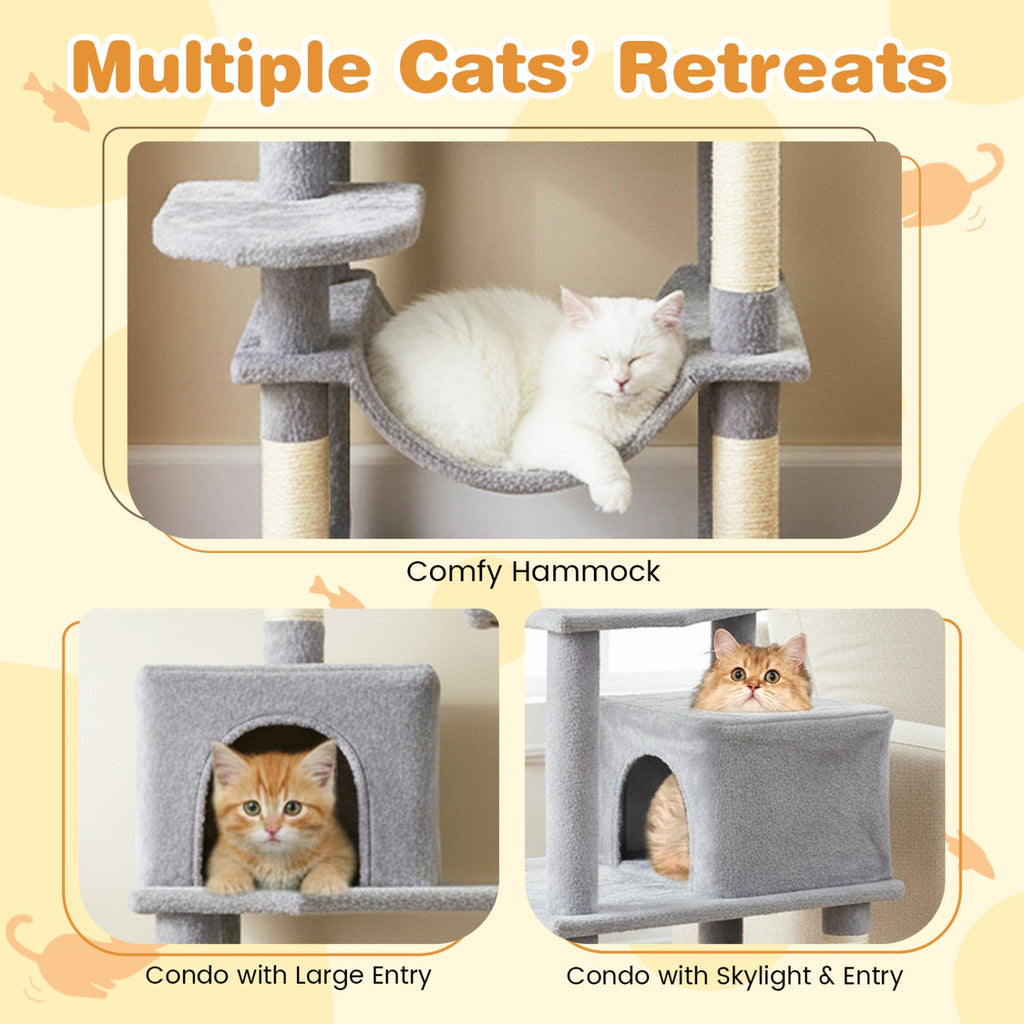 75" Multi-Level Cat Tree Tower