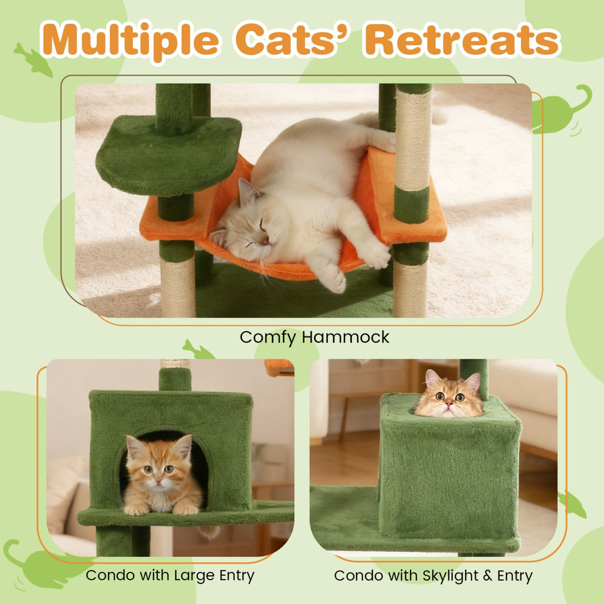 75" Multi-Level Cat Tree Tower