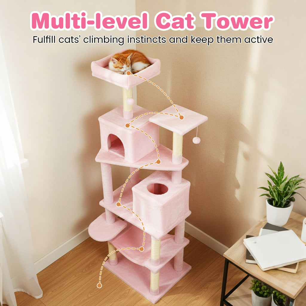 75" Multi-Level Cat Tree Tower