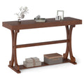 52" Vintage Narrow Console Table with Storage Shelf