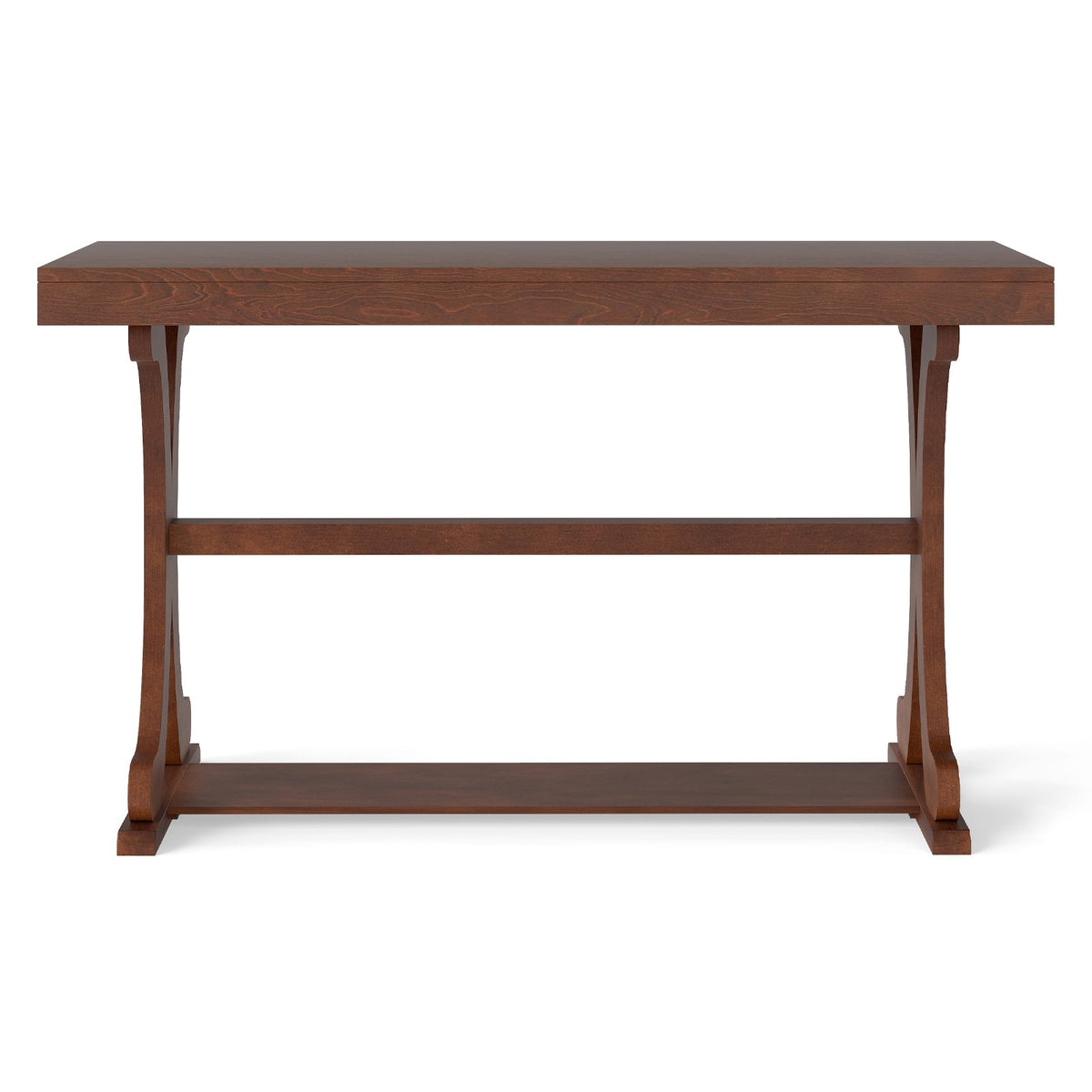 52" Vintage Narrow Console Table with Storage Shelf