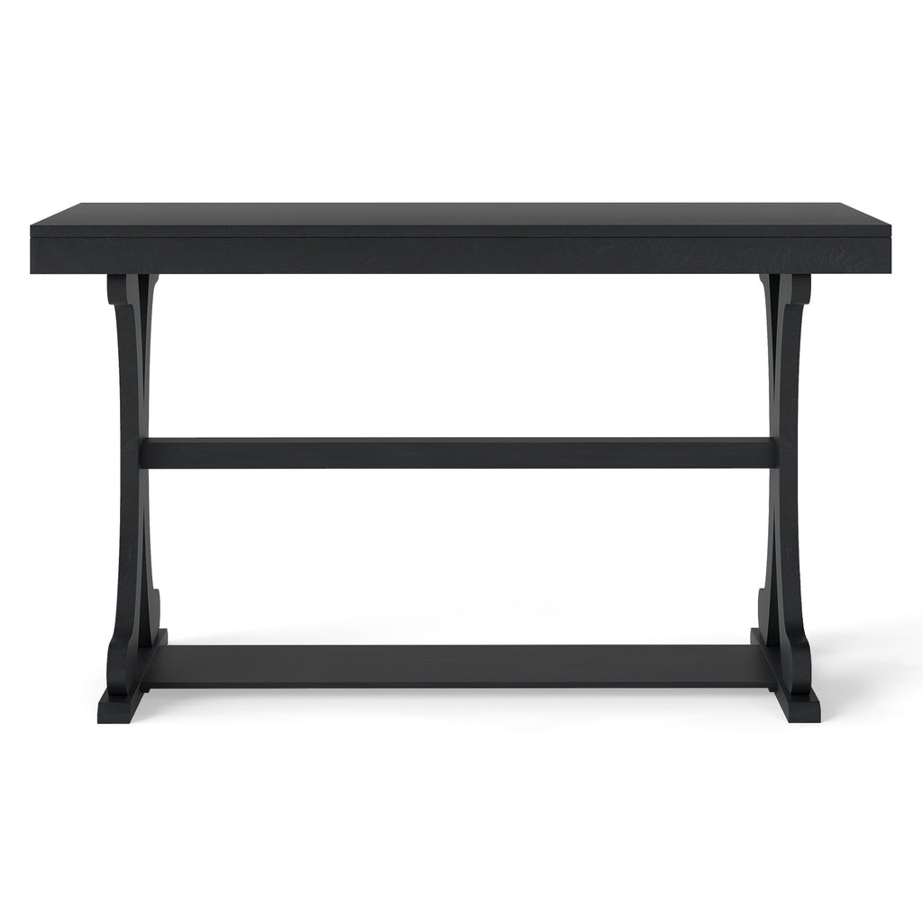 52" Vintage Narrow Console Table with Storage Shelf