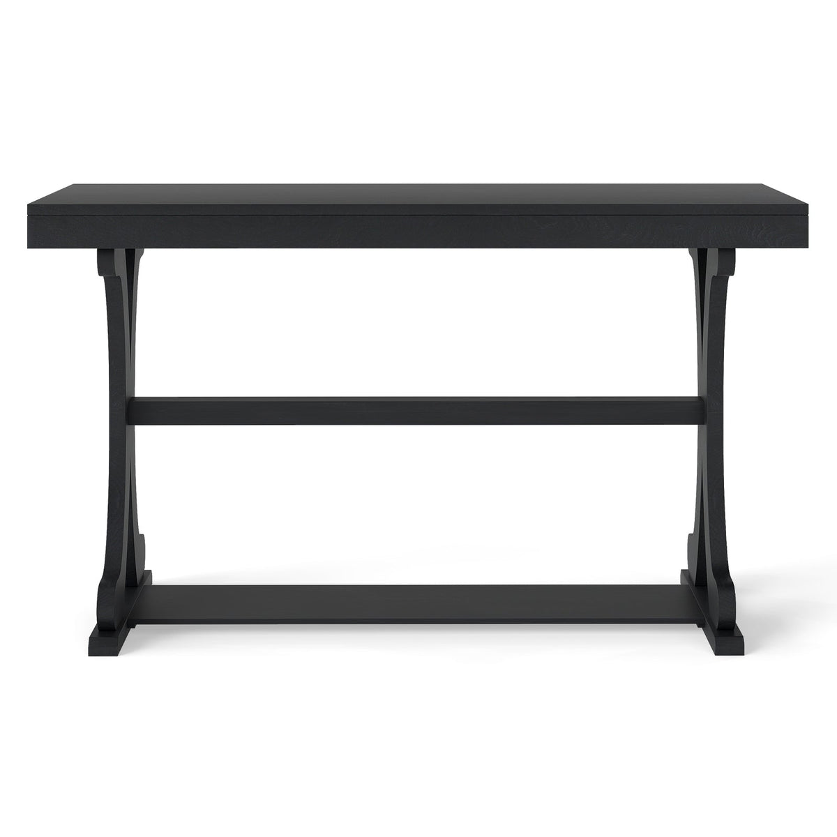 52" Vintage Narrow Console Table with Storage Shelf