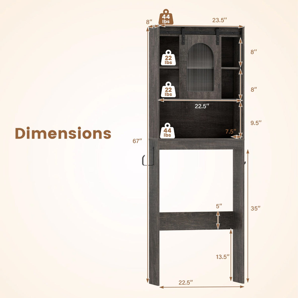 Over-Toilet Storage Cabinet