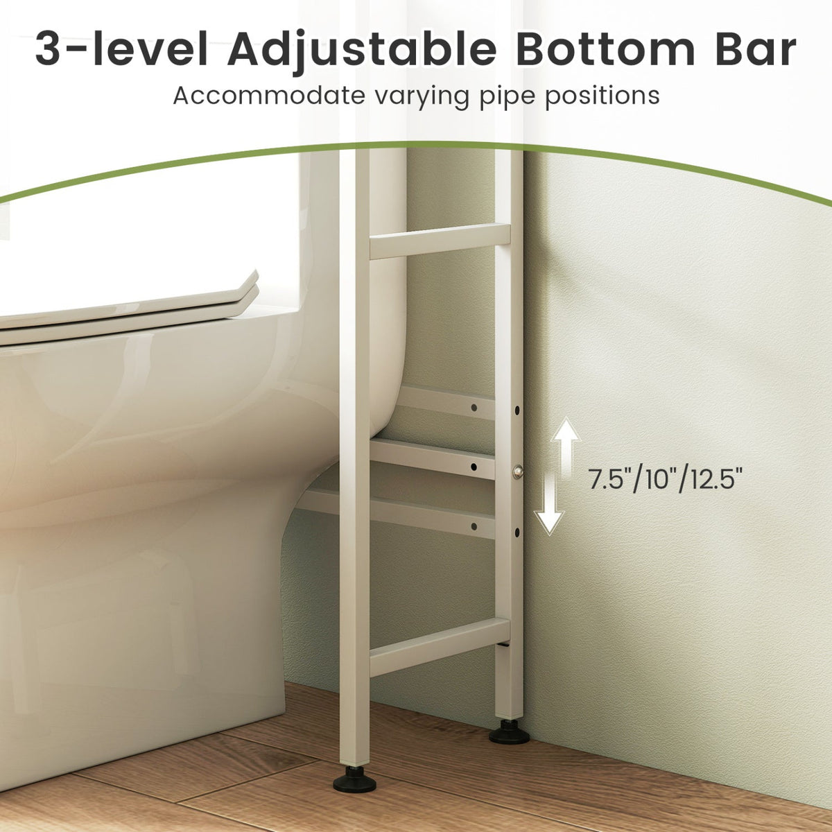 Over-the-Toilet Cabinet Organizer