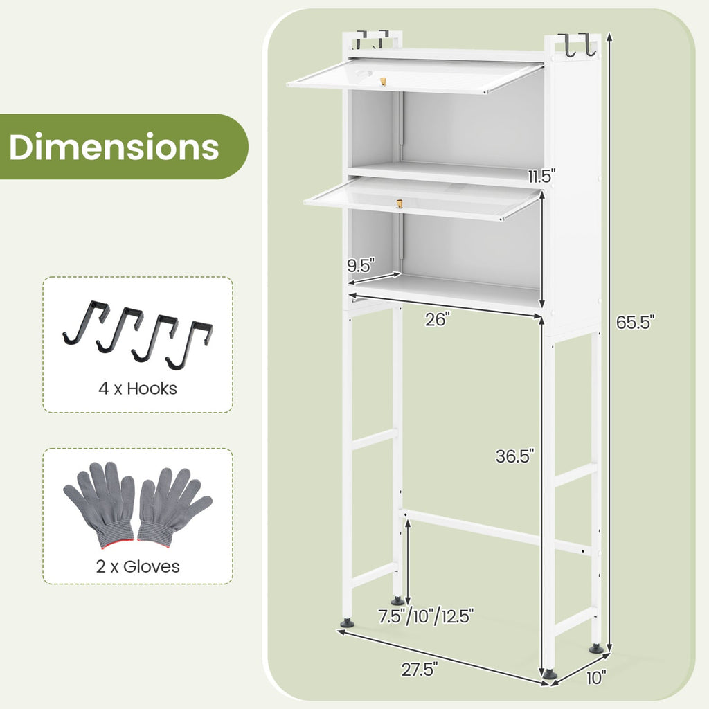 Over-the-Toilet Cabinet Organizer