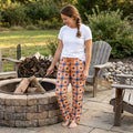 Plaid Bat Halloween Pajama Pants