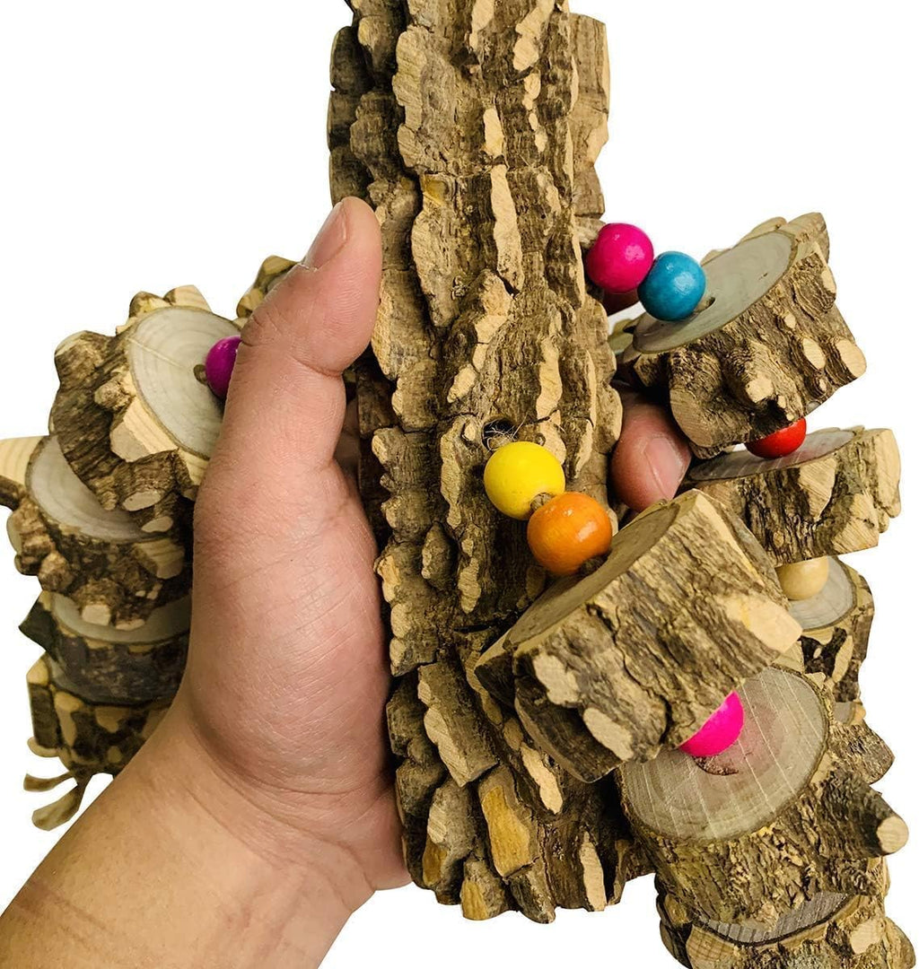 Natural Wood Parrot Chew Toy – Extra Large