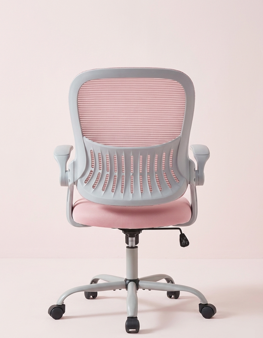 Ergonomic High-Back Mesh Office Chair – Adjustable Lumbar Support & Headrest | Grey, Black, Pink