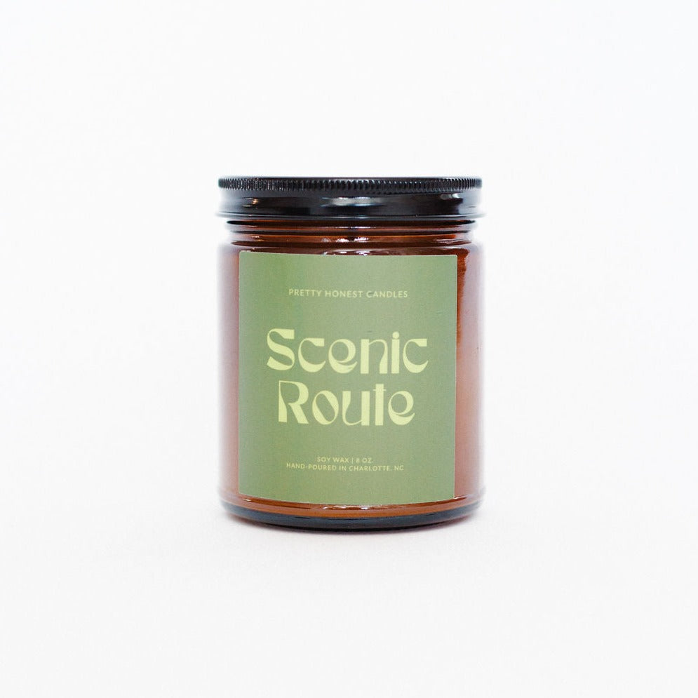 Scenic Route Soy Candle – Eucalyptus, Pine & Cedar