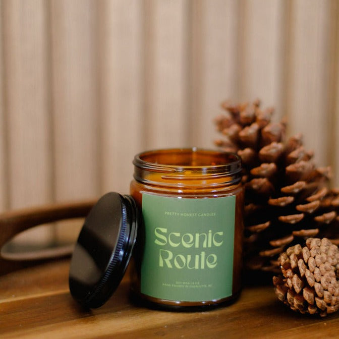 Scenic Route Soy Candle – Eucalyptus, Pine & Cedar