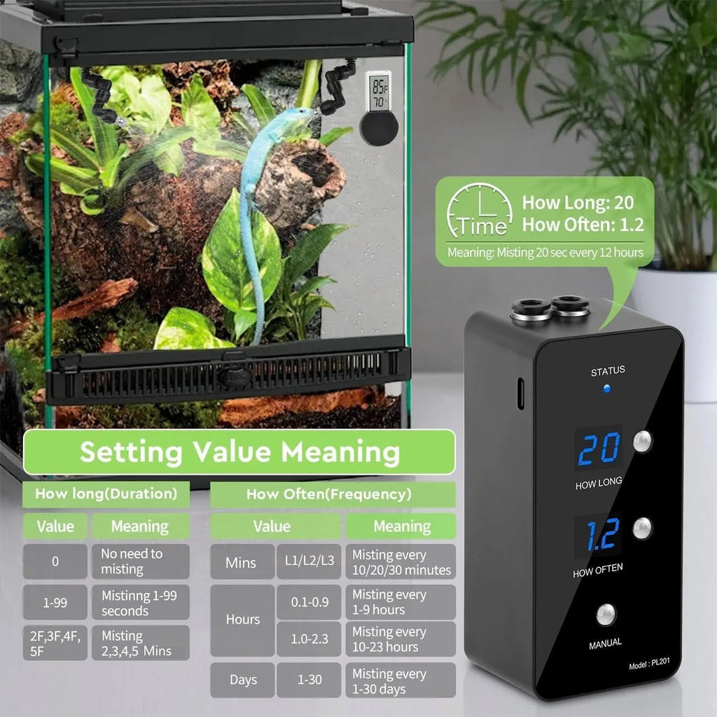 Automatic Reptile Misting System with Timer