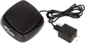 Black reptile terrarium fan with power cord on a white background