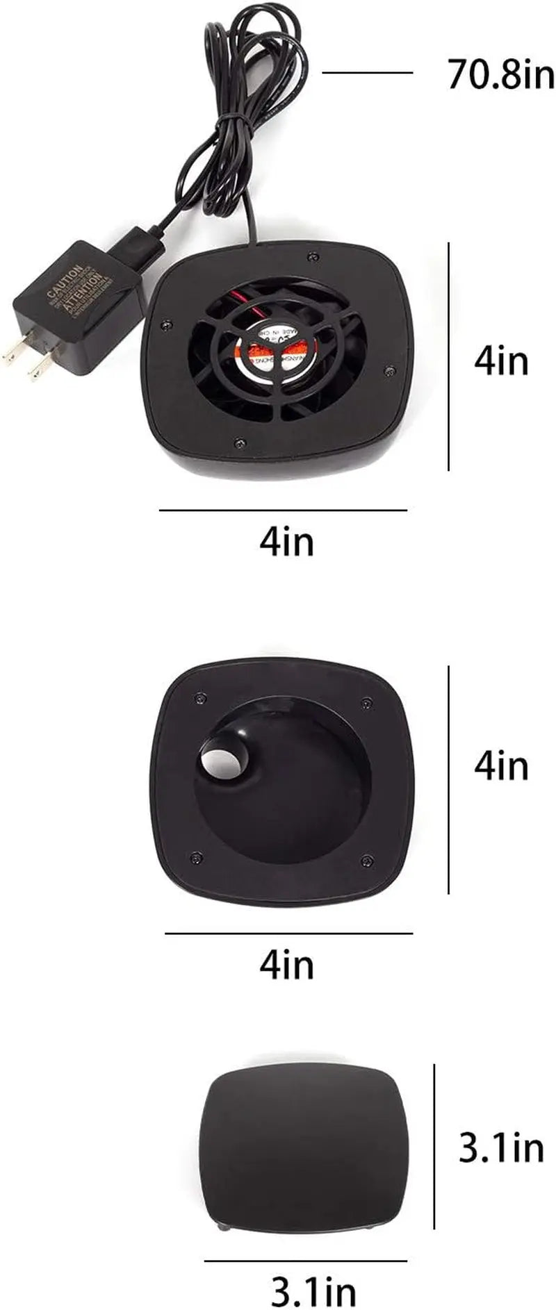 Reptile Terrarium Ventilation Fan – Magnetic Mount, Quiet 4200 RPM Airflow for Humidity & Odor Control