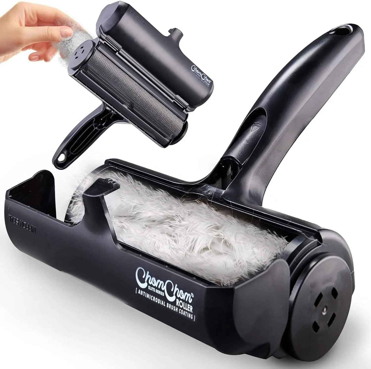 Black pet hair roller.  The brand 'Dream Clean' is visible on the product.