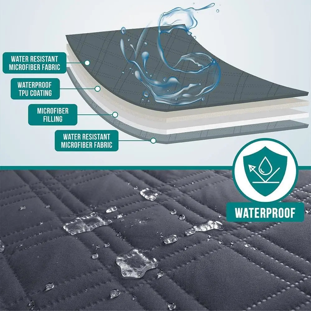 Reversible Waterproof Pet Couch Cover – Non-Slip Furniture Protector for Dogs & Cats