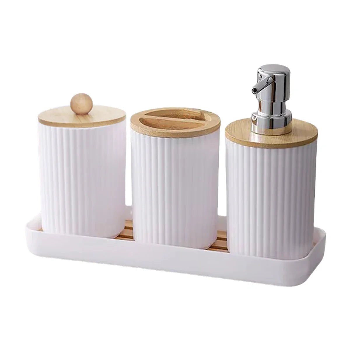 Bathroom Vanity Accessories Set with Tray
