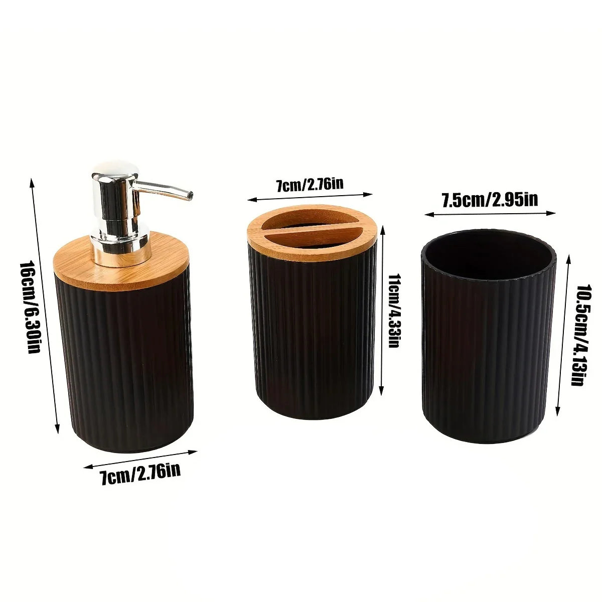 Bathroom Vanity Accessories Set with Tray