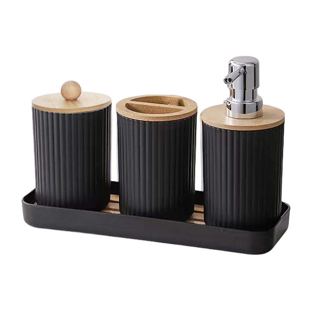 Bathroom Vanity Accessories Set with Tray