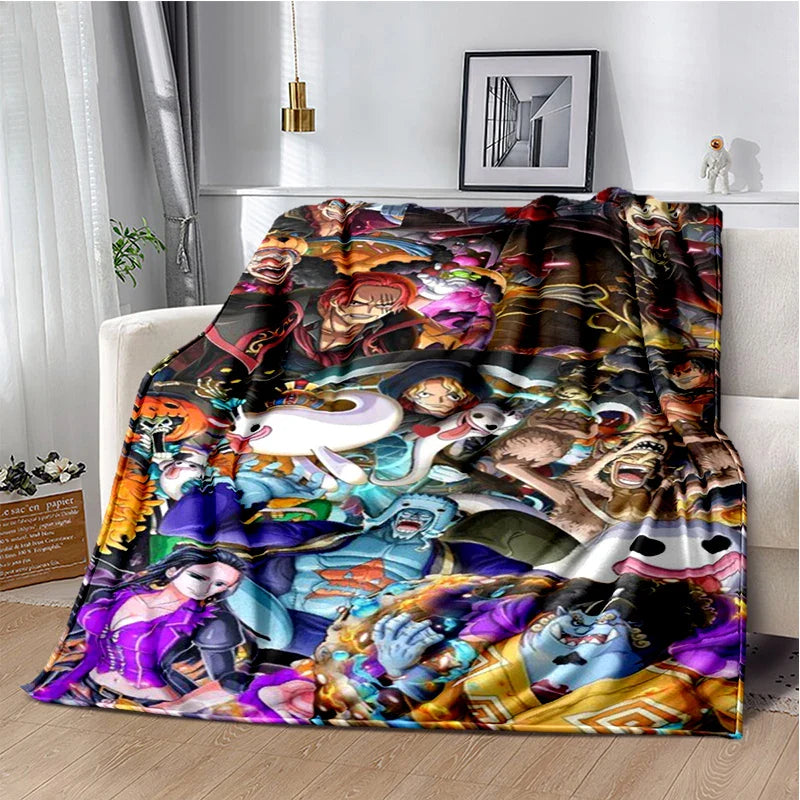 One Piece Anime Throw Blanket