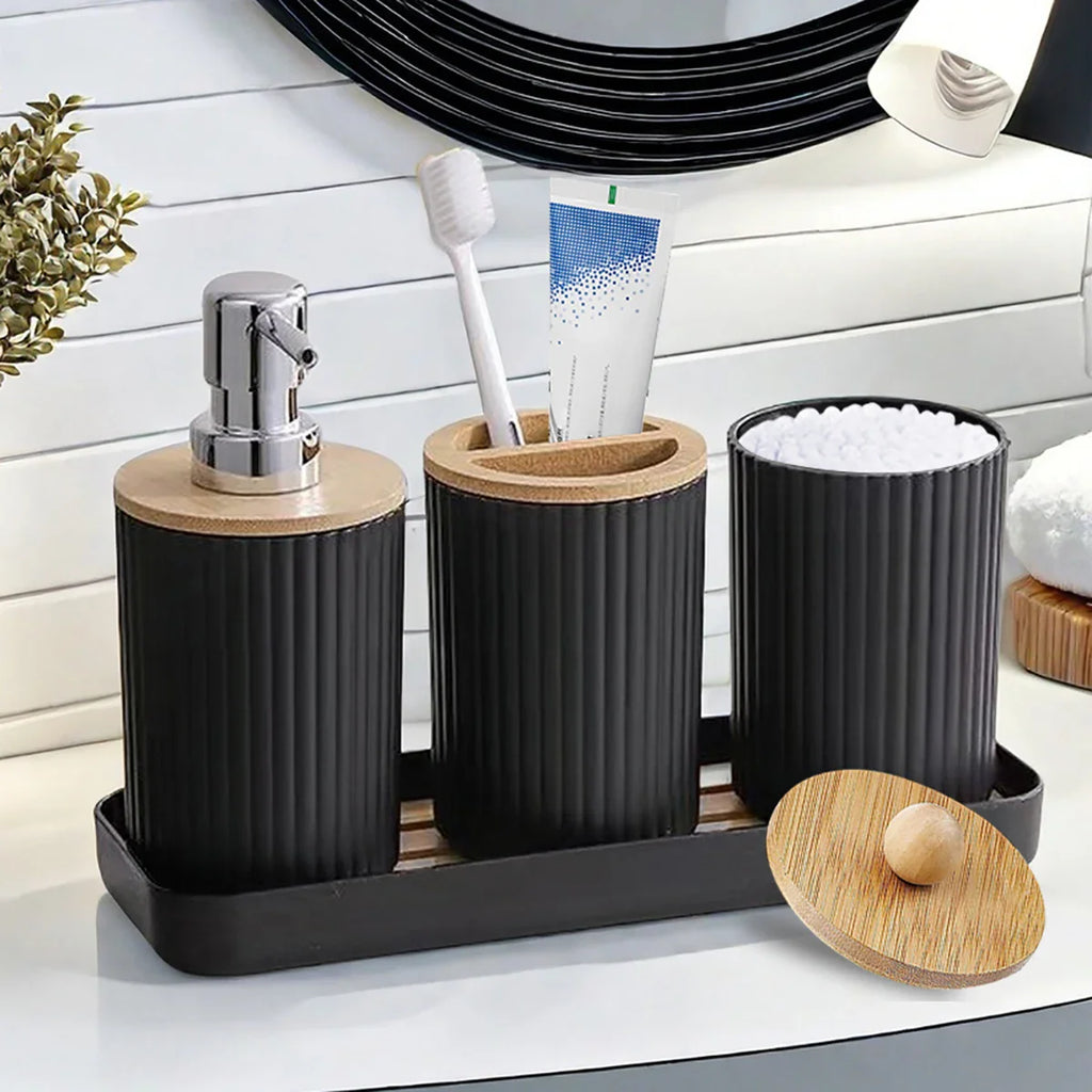 Bathroom Vanity Accessories Set with Tray