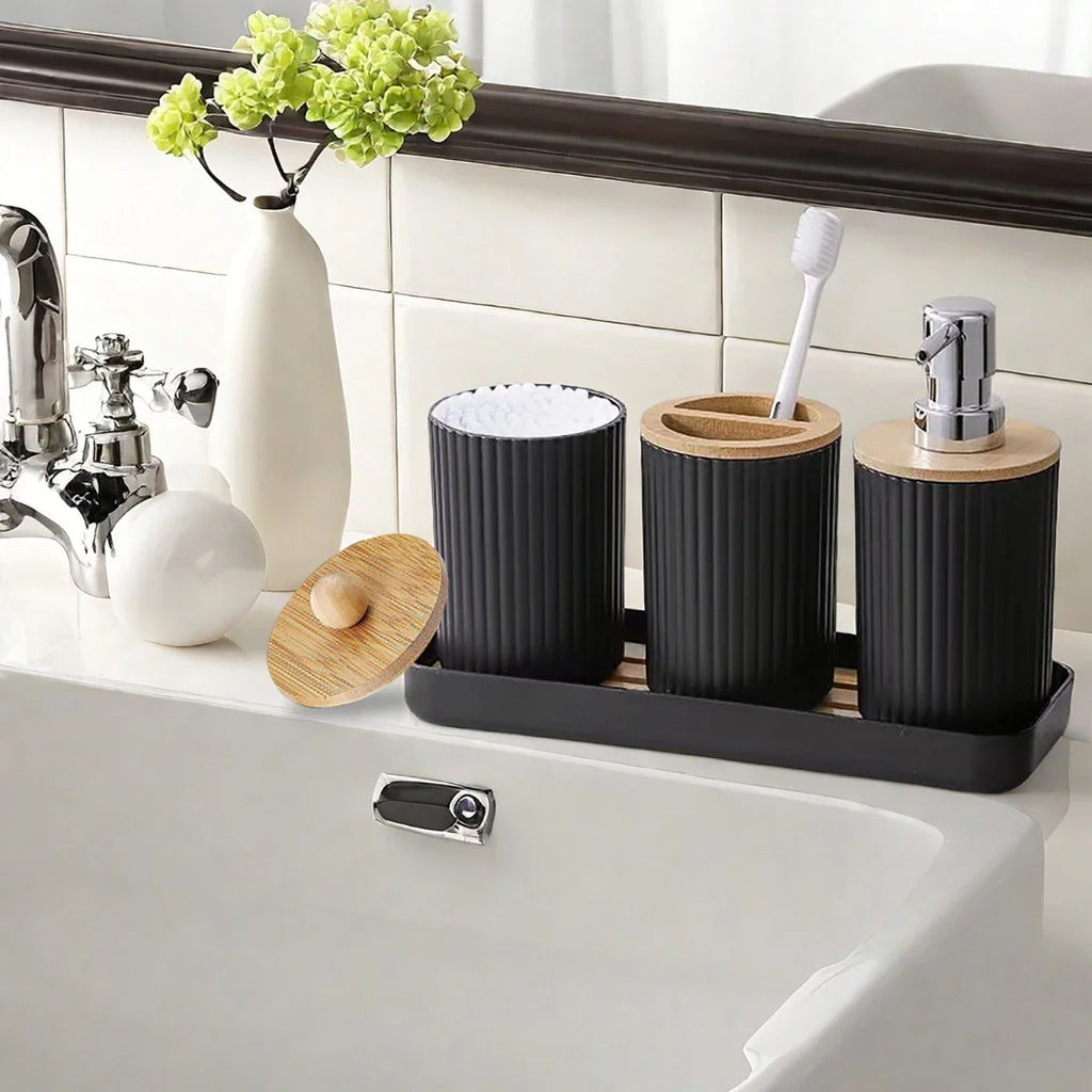 Bathroom Vanity Accessories Set with Tray