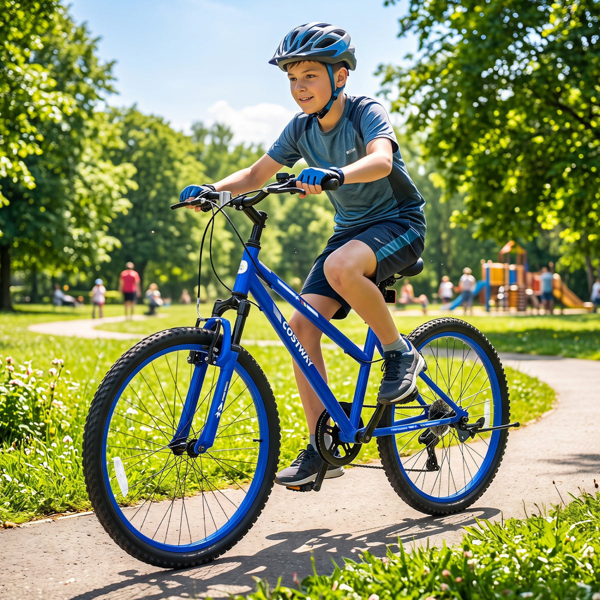 24-Inch 7-Speed Kids Mountain Bike