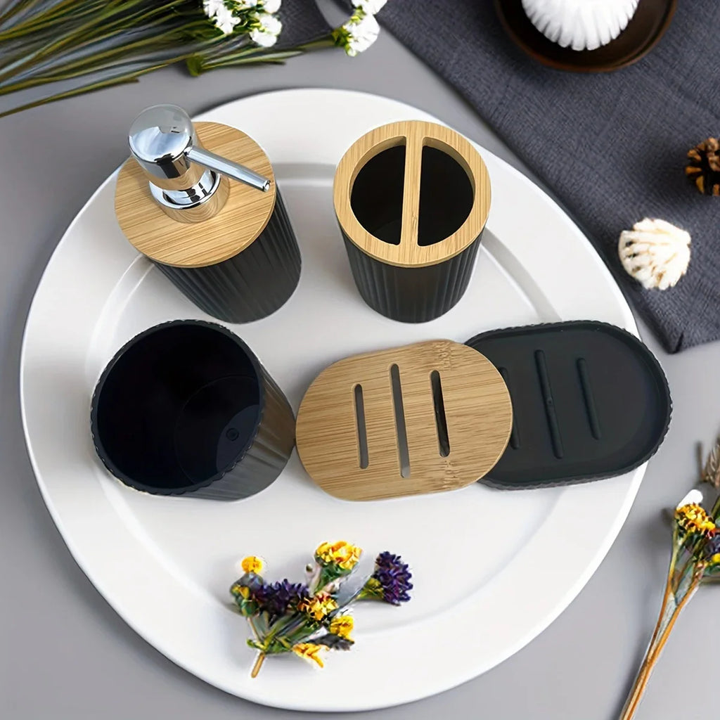 Bathroom Vanity Accessories Set with Tray